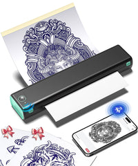 Phomemo M08F vista frontal mostrando diseño portable y fácil manejo
