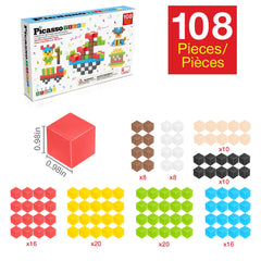 PicassoTiles cubo en mano de niño, facilidad de agarre y manipulación