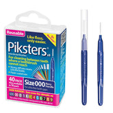 Piksters frente del envase mostrando 40 cepillos y marca