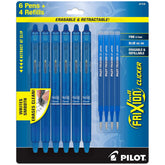 PILOT FriXion Clicker frente mostrando diseño retráctil y acabado profesional