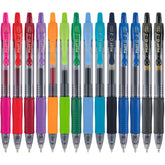 PILOT G2 front packaging showing 14 assorted bold gel pens and product benefits