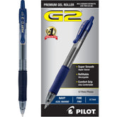 PILOT G2 pack frontal mostrando 12 bolígrafos, confianza y rendimiento