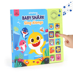 Pinkfong portada frontal muestra colores y título atractivo para estimular el canto
