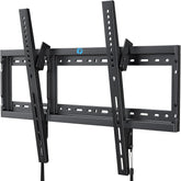 Pipishell vista frontal del soporte instalado con televisor, ahorro de espacio