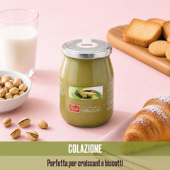 Pistì crema untada en pan tostado mostrando aspecto apetitoso, mejora desayunos