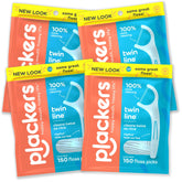 Plackers empaque frontal mostrando cantidad y sabor menta, aporta confianza de compra