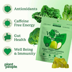 Plant People etiqueta nutricional legible mostrando vitaminas y probióticos
