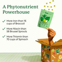Plant People gominolas dispensadas con enfoque en sabor manzana verde