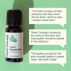 Plant Therapy aceite de menta en difusor creando ambiente fresco y estimulante