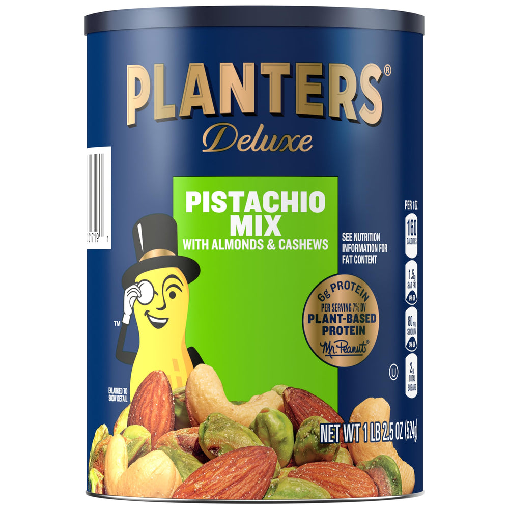 PLANTERS bote frontal mostrando mezcla y atractivo visual, ideal para picar