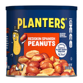 PLANTERS lata frontal Redskin Spanish mostrando la etiqueta y beneficio crujiente