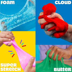 Play-Doh textura Cloud cerca, detalle esponjoso que invita a tocar