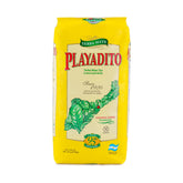 Playadito bolsa frontal de 1000g mostrando etiqueta y facilidad de almacenamiento