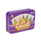PlayMonster lata frontal del juego Five Crowns, ideal para regalo y almacenamiento