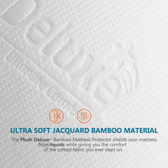 PlushDeluxe primer plano de la textura de bambú que ofrece suavidad y frescura