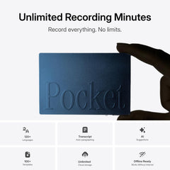 Pocket colocado en iPhone con MagSafe para grabar llamadas sin manos