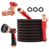 Pocket Hose mostrando frente y empaque, fácil transporte y ahorro de espacio