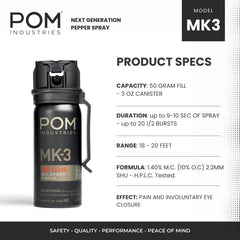 POM MK3 boquilla y textura del cuerpo para agarre antideslizante