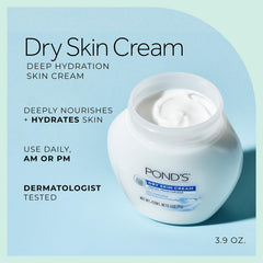 POND'S envase abierto con crema demostrando consistencia rica