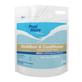 Pool Mate empaque frontal mostrando 7 libras y beneficio de protección de cloro