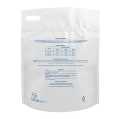 Close-up of Pool Mate sodium carbonate powder texture for easy dissolving