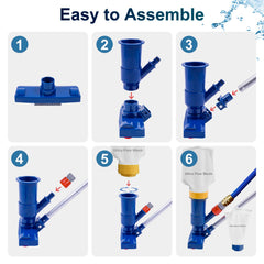 POOLAZA twist-lock bag seal detail offering secure closure and quick emptying