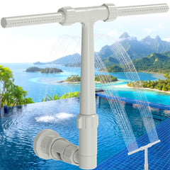 POOLJOYO vista frontal del accesorio, añade doble chorros decorativos