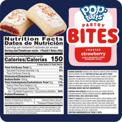 Pop-Tarts sobre individual abierto con bocados listos para comer, práctico y portátil