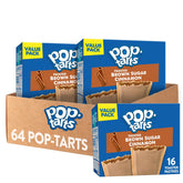 Pop-Tarts front packaging showing Frosted Brown Sugar Cinnamon and convenience
