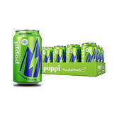 poppi lata Alpine Blast frente del empaque mostrando diseño vibrante y atractivo