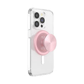PopSockets Dusty Rose vista frontal con acabado metal y diseño elegante