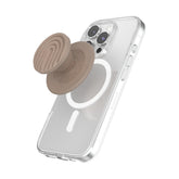 PopSockets agarre MagSafe Latte vista frontal, marca PopSockets, ofrece estilo y sujeción segura