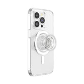 PopSockets agarre MagSafe frontal claro mostrando diseño y discreción