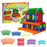 POPULAR PLAYTHINGS paquete frontal mostrando el set y beneficios educativos
