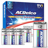 Powermax ACDelco envase frontal de 8 pilas 9V, almacenamiento seguro