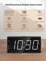 PPLEE dígitos LED grandes en pantalla, visibilidad a distancia