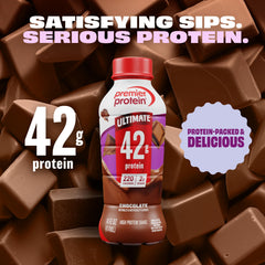 Premier Protein batido en mano, práctico para consumo fuera de casa