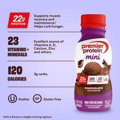 Premier Protein MINIs detalle de textura cremosa y aspecto apetecible
