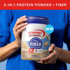 Premier Protein textura del polvo fino y cremoso para mezcla rápida