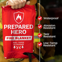 Prepared Hero detalle de fibra de vidrio mostrando resistencia térmica