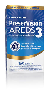 PreserVision empaque frontal mostrando la marca y beneficios visibles