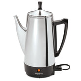 Presto percolador frontal elegante listo para servir café caliente