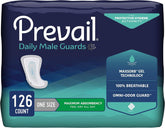 Prevail empaque frontal mostrando protectores masculinos y confianza