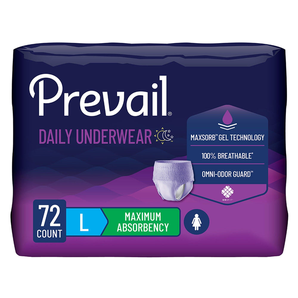 Prevail Proven frente del empaque mostrando cuenta y beneficio discreción