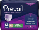 Prevail empaquetado frontal mostrando unidad y beneficio discreto