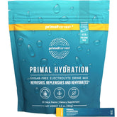 Primal Harvest frente del empaque mostrando 30 sobres y sabor Lemon Berry