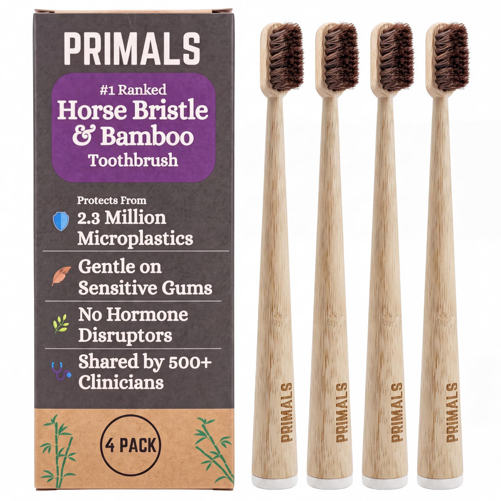 PRIMALS caja frontal del pack mostrando diseño y ecológico