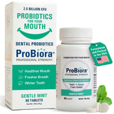 ProBiora envase frontal mostrando etiqueta y beneficio de aliento fresco