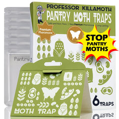 Professor Killamoth paquete frontal mostrando seis trampas, solución no tóxica