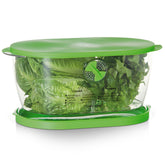 Progressive contenedor frontal con tapa verde que conserva vegetales frescos